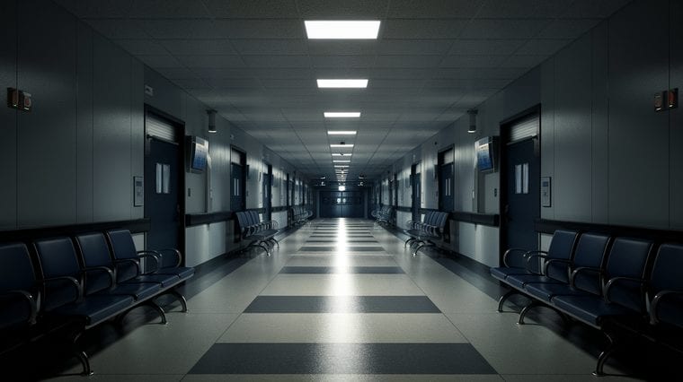Hospital corridor representing the case for preventive cardiovascular screening